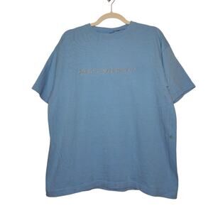 Vintage Bum Equipment 90s Baby Blue Embroidered Shirt Mom Streetwear
